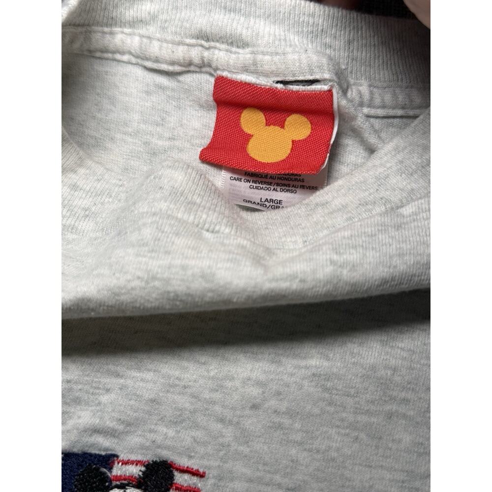 Vintage Disney Mickey Mouse California Shirt - Gray Size Large - Flag - Picture 6 of 8